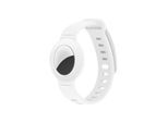 Lippa Silicone Wristband for AirTag and Smart Finder - White