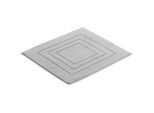 Vossen Badematte , Alufarben , Textil , Uni , rechteckig , 60x60 cm , ISO 9001, Fkt, Made in Austria, Oeko-Tex® Standard 100 , für Fußbodenheizung geeignet , Heimtextilien, Badtextilien, Badematten
