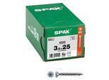 SPAX® Universalschrauben T20 Senkkopf WIROX 1191010350255 3,5 mm x 25 mm, 1000 St.