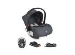 Moni Babyschale Trio Set mit Isofixbasis Royal, i-Size (40 - 87cm) Adapter beige