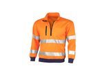 QUALITEX HIGH QUALITY WORKWEAR Sweatshirt signal warnorange Damen: 60 Herren: 4XL