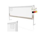 Juskys Baby Bettgitter Jaron 200 cm - höhenverstellbar, kombinierbar - Bett Rausfallschutz - Beige