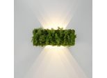 LED-Wandleuchte Green Carlo, Up/Down, echtes Moos