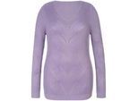 V-Pullover Anna Aura lila