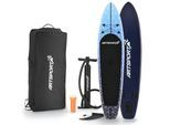 ArtSport Stand Up Paddle Board Deep Ocean – Aufblasbares SUP Board Set bis 150 kg - Blau-Weiß