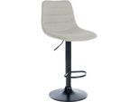 CLP Barhocker Lex Stoff I Metallgestell Höhenverstellbar Mit Fußstütze Und 360 Grad Drehbar