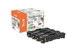 Peach HP 207 X 4 Toner XL (bk, c/m/y) ersetzt HP No. 207X, W2210X, W2211X, W2212X, W2213X für z.B. HP Color LaserJet Pro MFP M 283 fdw (wiederaufbereitet)