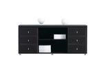 Büromöbel Büroschrank Aktenschrank PADOVA schwarz 660x1600x450mm Büro Ausstattung Homeoffice