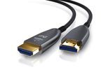 Primewire Ultra HD HDMI 2.0b Glasfaserkabel 3-fach geschirmt 4K / Full HD / 3D / ARC / High Speed mit Ethernet - 15m