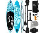 KESSER® Aufblasbares SUP Board Set Stand Up Paddle Board Premium Surfboard Wassersport 6 Zoll Dick Komplettes Zubehör 130kg