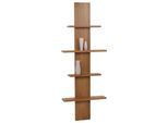 Teak-Wandregal MCW-M72, Badregal Hängeregal Regal, hochwertiges B-Grade-Teak (Kernholz, 20-30 Jahre), 51x56x15cm