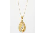 Kettenanhänger LADY, gold (gelbgold 375), Schmuckanhänger, Damen, N-Groesse, Gelbgold 375, Kettenanhänger