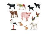 Schleich - Tierfiguren - Bauernhof-Set mit 17 Tieren Sammelfiguren Spielfiguren