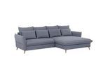 Livetastic Eckschlafsofa , Blau , Textil , Buche , vollmassiv , Uni , Füllung: Schaumstoffflocken,Schaumstoffflocken , 274x170 cm , Stoffauswahl, seitenverkehrt erhältlich, Schlafen auf Sitzhöhe, Rücken echt, Armteil links, Armteil rechts , Wohnzimmer, Sofas & Couches, Schlafsofas, Sonstige Schlafsofas