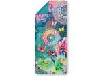 Xxxl Sporthandtuch , Multicolor , Textil , Schmetterling , 75x180 cm , saugfähig, schnelltrocknend , Heimtextilien, Badtextilien, Handtücher
