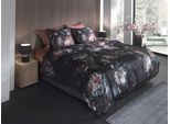Bettwäsche HECKETT & LANE "Milos", dunkelblau, dunkelblau, B/L: 155cm x 220cm, Mako-Satin, B/L: 80cm x 80cm, Mako-Satin, Obermaterial: 100% Baumwolle, Bettwäsche, Bettwäsche aus hochwertigem Mako-Satin, Bettwäsche ab 135x200 cm