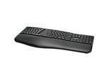 Tastatur Kensington Pro Fit® Ergo, ergonomisches Design, kabellos, Handgelenkauflage, Windows & Mac, B 216 x T 436 x H 38 mm schwarz