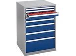 Werkzeugschrank WSK 3610-8S, B 717 x T 725 x H 1000 mm, 8 Schubladen