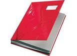 LEITZ® Design-Unterschriftenmappe 5745, 18 Fächer, Karton, rot