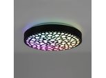 LED-Deckenlampe Chizu Ø 40,5cm dimmbar RGB schwarz