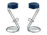 Barhocker Zeta, dunkelblau, 2 Stück