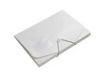 Eckspanner FolderSys JUMBO, A4, B 240 x H 320 mm, 3 Innenklappen & Gummizug-Verschluss, Polypropylen, Stärke 0,42 mm, weiss, 10 Stück