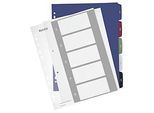 LEITZ Register Style, Zahlenregister, extrabreit, einzeln, Zahlen 1-5
