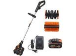 Worx WG441E - Akku-Oberflächenbürste - 20V - 4Ah - 2 Bürsten enthalten