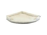 Xxxl Hundebett , Beige , Textil , Uni , dreieckig , 120x20x160 cm , Bezug abnehmbar, weich gepolstert, rutschfeste Unterseite, platzsparend, dekorativ , Freizeit & Co, Tierbedarf, Hundebetten