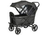 Bollerwagen PINOLINO "Cruiser", schwarz, Bollerwagen, Kinder, Metall, Stoff, BxTxH: 118x64x116 cm