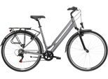 Cityrad KROSS "Sentio 1.0" Gr. 46, grau (grau, schwarz), Fahrräder, 46cm, 28 Zoll (71,12cm) hinten: 28 Zoll (71,12cm)