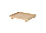 ferm LIVING Tablett Bon Small, Länge 36 cm, hell, Holz