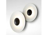 MARSET Ginger 32C LED-Wandlampe Ø32cm schwarz/weiß