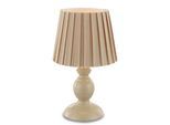 Plissee-Tischleuchte Jolanda, sandfarben