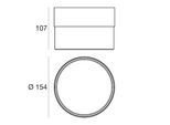 LED-Deckenleuchte Crumb, weiß, Ø 15,4 cm, Eisen, Glas