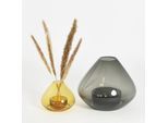 AYTM Laterne Uno, Vase, bernstein, Ø 14 cm, Höhe 11 cm, Glas
