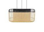 Forestier Bamboo oval XL Pendel schwarz/natur