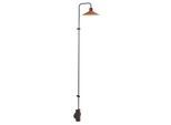 Bover LED-Wandlampe Platet A/06, schwarz/terracotta, 154 cm