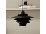 Dyberg Larsen Hängelampe Ejka mini, schwarz, Ø 30 cm, Metall