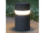 LED-Sockelleuchte Sete, dunkelgrau