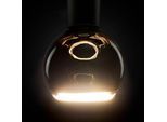 SEGULA LED-Globelampe Floating, E27 schwarz G125 4 W 922 dim