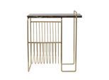 AYTM Zeitschriftenständer Sino, Beistelltisch, goldfarben