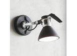 Luceplan Fortebraccio Wandspot Ø 11 cm, schwarz