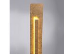 LED-Stehleuchte Nevis in Blattgoldoptik