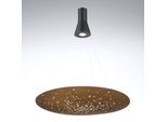 Fabbian Lens LED-Hängeleuchte Ø 90 cm rost