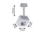 Paulmann URail Cube LED-Spot dimmbar 2.700K chrom