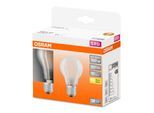 OSRAM Classic A LED-Lampe E27 11W 2.700K matt 2er
