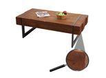 Couchtisch MCW-A15a, Wohnzimmertisch, Tanne Holz rustikal massiv 40x120x60cm ~ braun