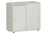 Schiebetürenschrank PALENQUE, 2 OH, B 800 x T 400 x H 752 mm, lichtgrau
