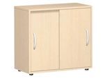 Schiebetürenschrank PALENQUE, 2 OH, B 800 x T 400 x H 752 mm, Ahorn-Dekor